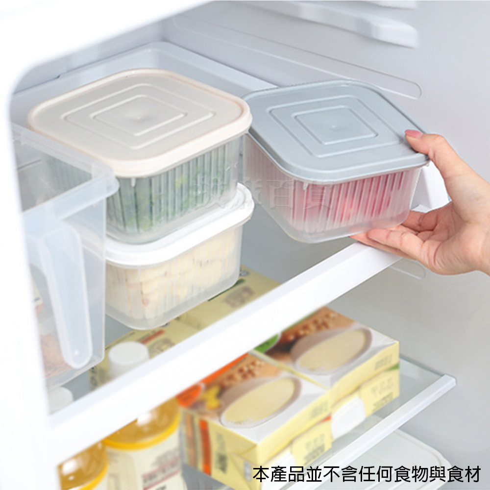 [現貨][台灣出貨]保鮮盒 冷藏保鮮盒 瀝水保鮮盒 透明保鮮盒 塑膠保鮮盒 水果保鮮盒 冰箱收納 食物保鮮 可疊放收納-細節圖7