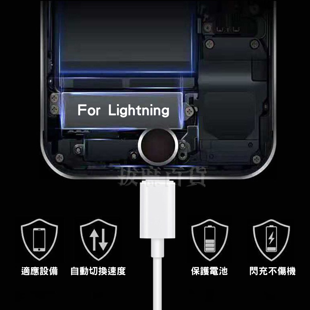 [現貨][台灣出貨]充電線 Lightning 蘋果 20W 快充線 快充 蘋果充電線 手機充電線 i8 i10 i14-細節圖2