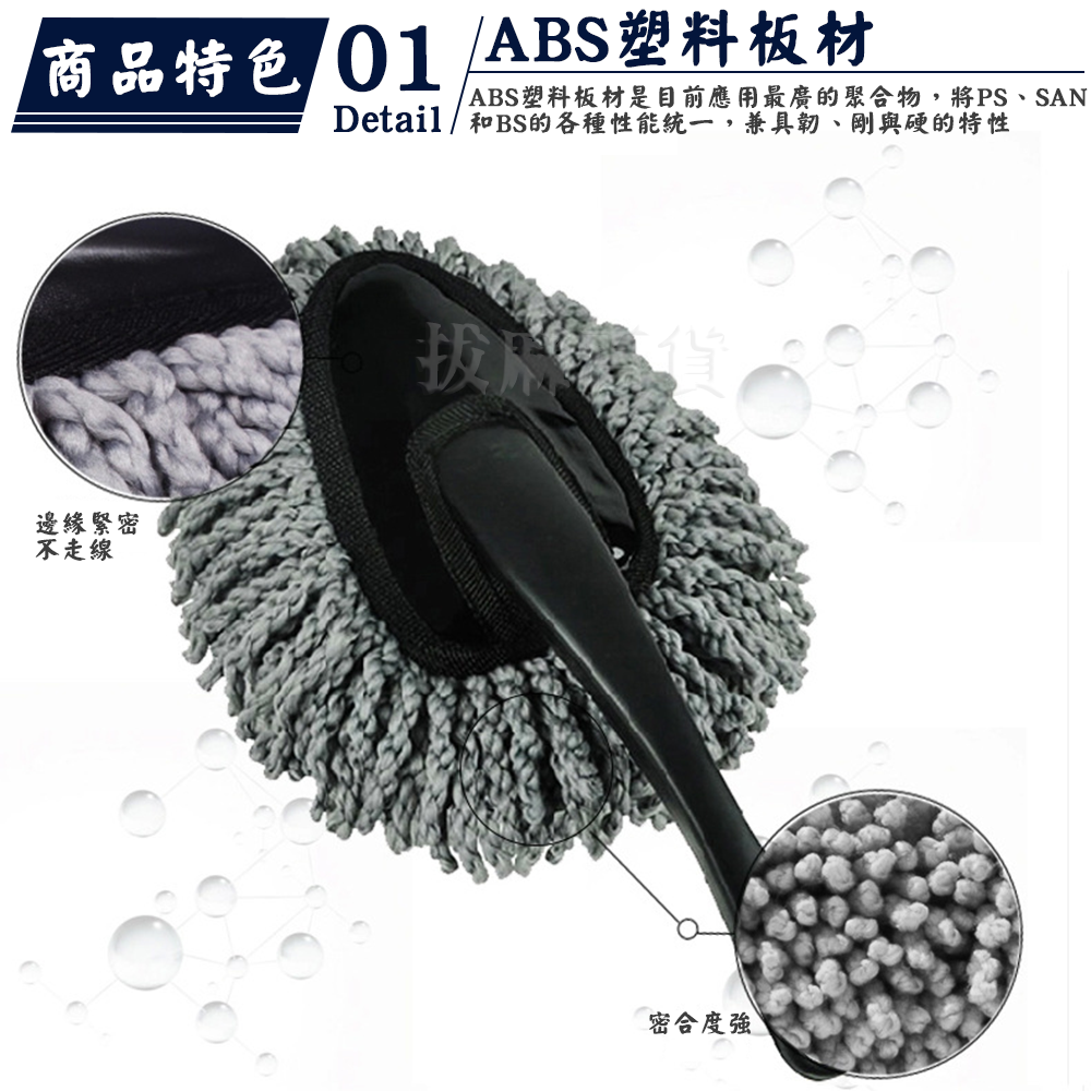 [現貨][台灣出貨]迷你小拖把 小蠟拖 洗車 擦車 清潔刷 除塵撢 汽車百貨 汽車用品 清潔用品 汽車美容-細節圖2