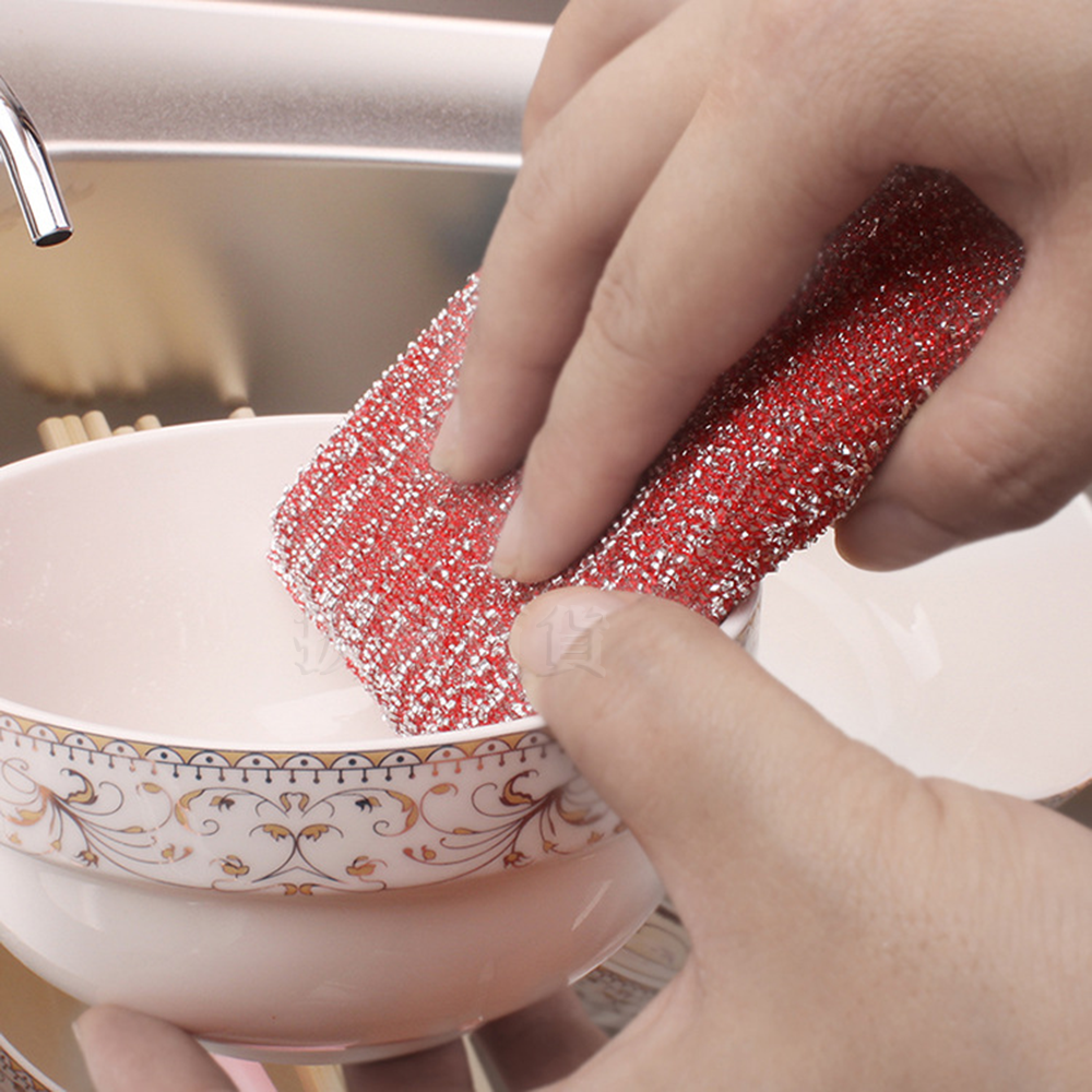 [現貨][台灣出貨]洗碗 菜瓜布 絲瓜布 金絲刷 清潔刷 鐵絲刷 鍋刷 刷鍋 刷碗 廚房用品-細節圖5