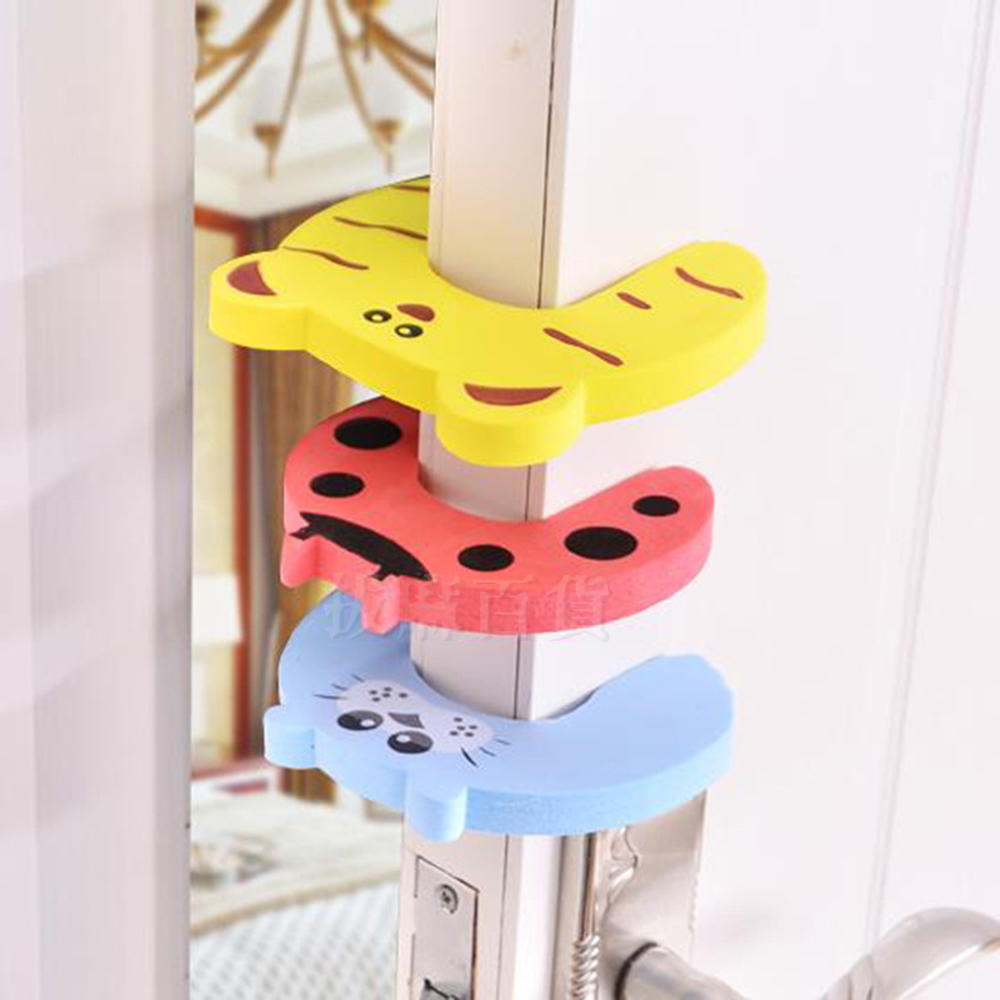 [現貨][台灣出貨]門擋 門卡 安全門擋 安全門卡 防夾 動物造型 寶寶呵護 兒童安全 防夾手 防反鎖 EVA柔軟材質-細節圖2