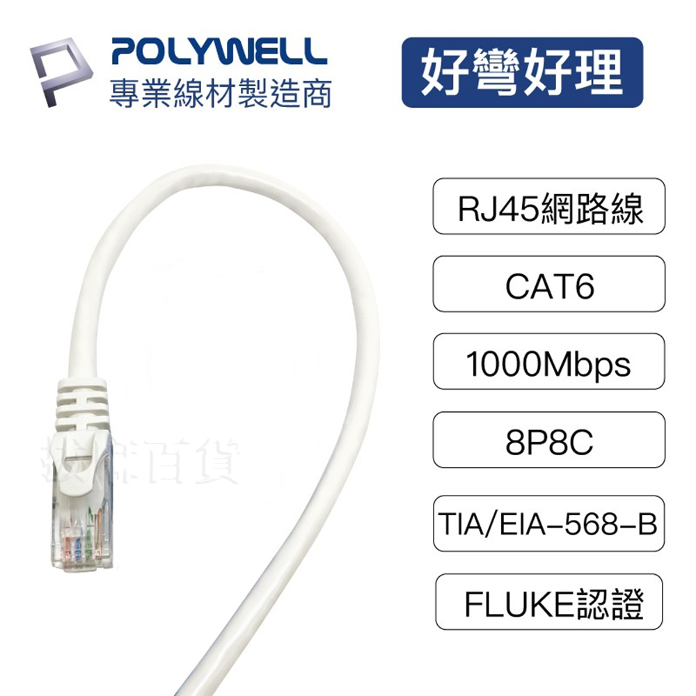 網路線 CAT6 極細網路線 RJ45 快速網路線 數據 辦公室 家庭常用 福祿克傳輸認證 寶利威爾-細節圖2