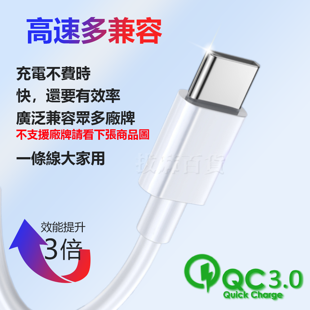 [現貨][台灣出貨]充電線 快充線 閃充線 傳輸線 數據線 快充 閃充 QC快充線 QC3.0 TypeC-細節圖3