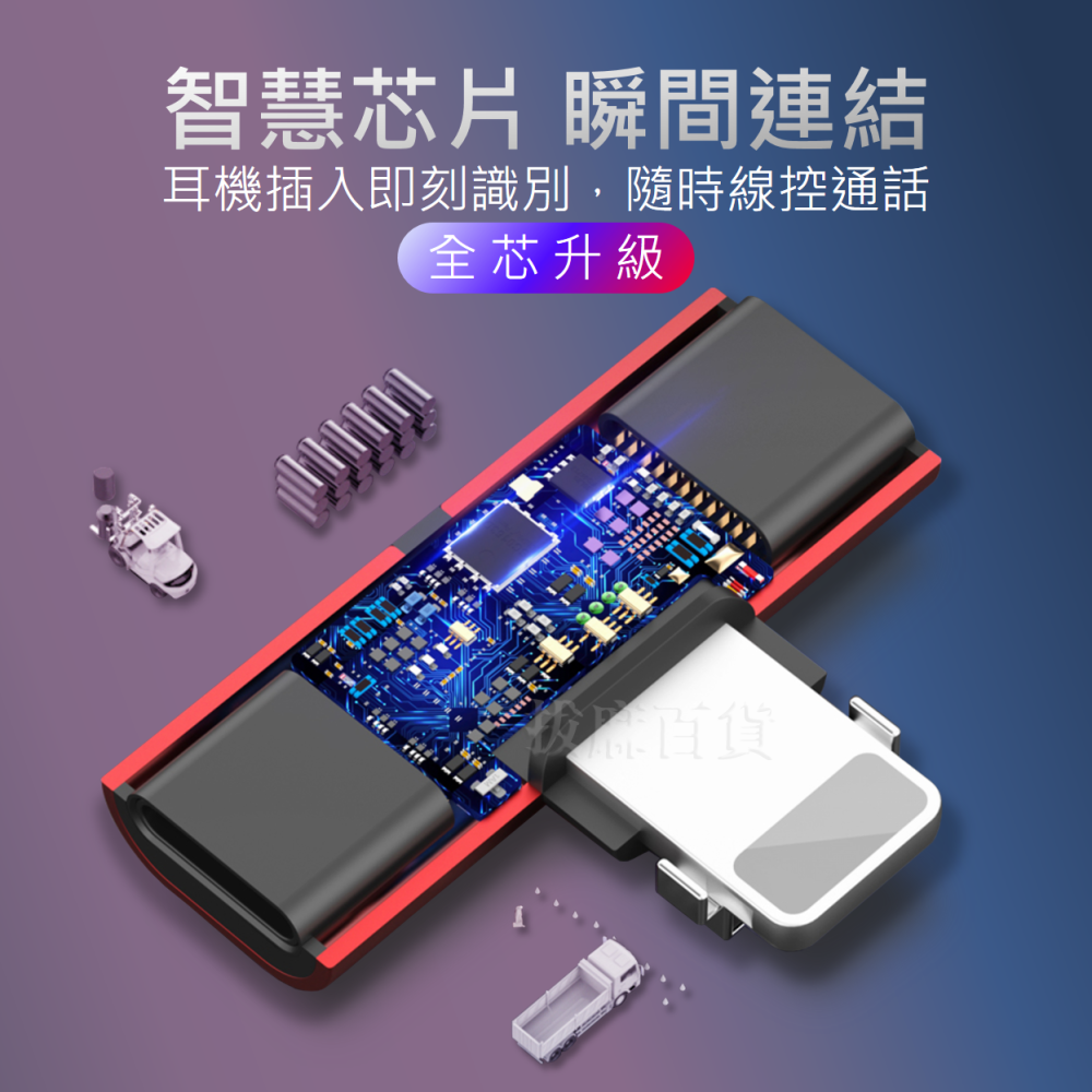 [現貨][台灣出貨]轉接頭 轉接 雙孔 lightning 蘋果 手機轉接 聽歌 通話 接聽 線控 i8 i10 i14-細節圖4