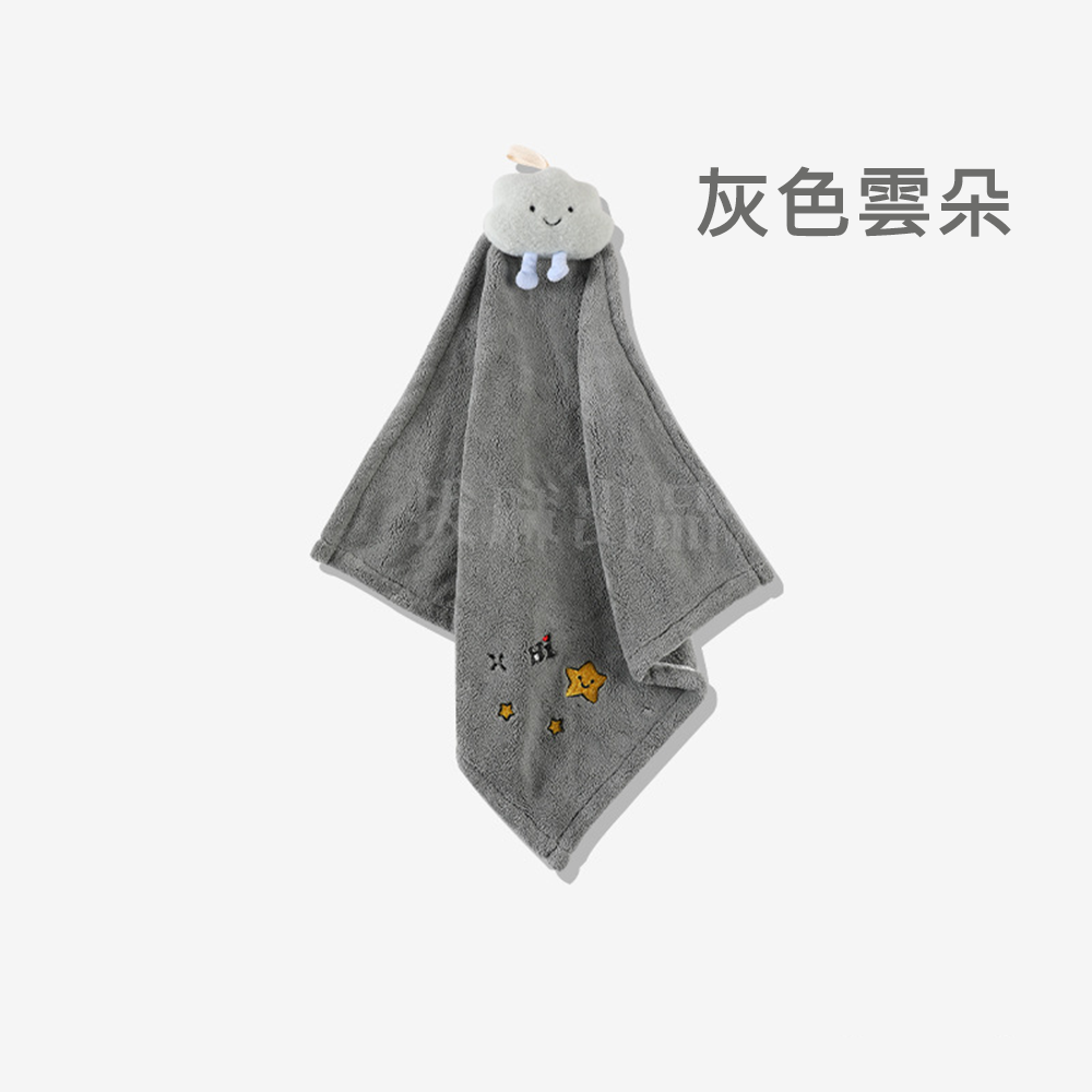 [現貨][台灣出貨]擦手巾 玩偶頭 可愛 珊瑚絨 柔軟細膩 親膚 手感舒適 快速吸水 透氣 快乾 可懸掛 易洗 不掉毛-規格圖9