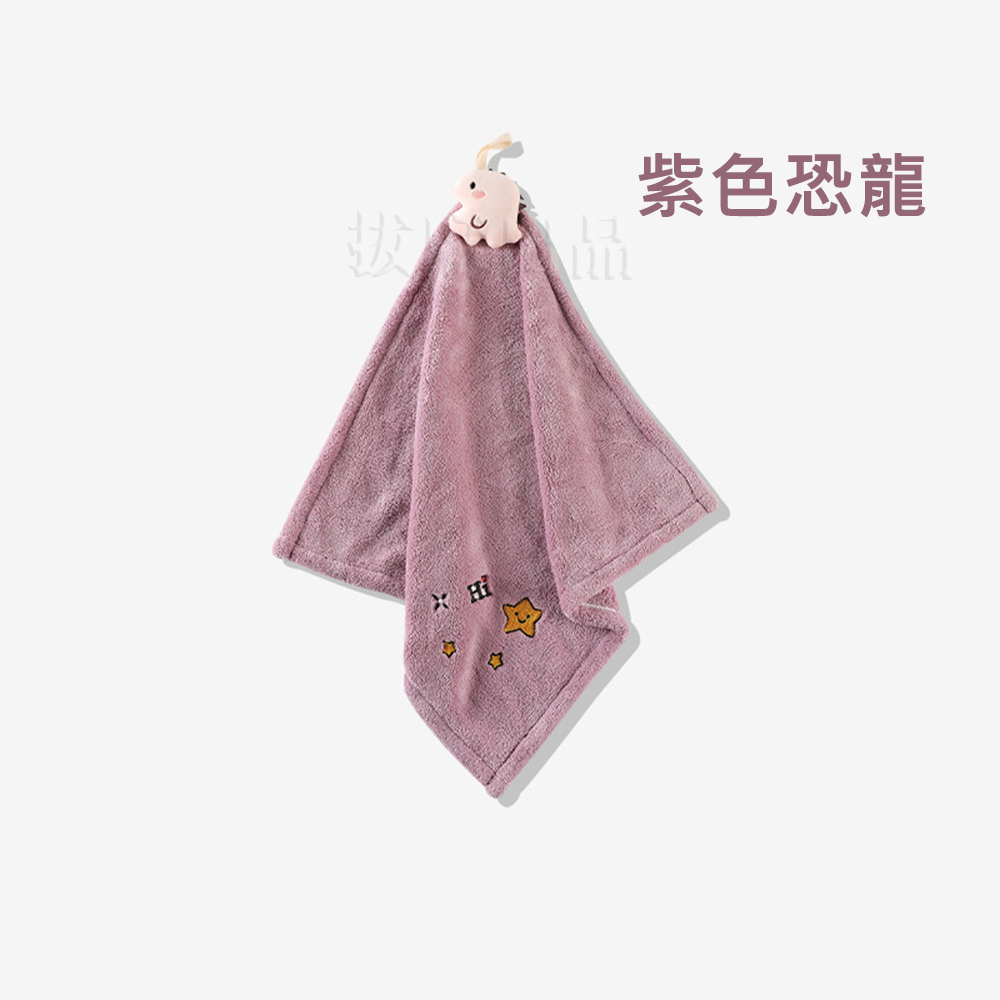 [現貨][台灣出貨]擦手巾 玩偶頭 可愛 珊瑚絨 柔軟細膩 親膚 手感舒適 快速吸水 透氣 快乾 可懸掛 易洗 不掉毛-規格圖9