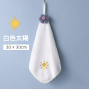 [現貨][台灣出貨]擦手巾 造型 小花 可吊掛 擦手 乾手 吸水 透氣 快乾 柔軟親膚 棉柔舒適 可愛 刺繡圖案-規格圖6