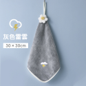[現貨][台灣出貨]擦手巾 造型 小花 可吊掛 擦手 乾手 吸水 透氣 快乾 柔軟親膚 棉柔舒適 可愛 刺繡圖案-規格圖6