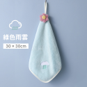 [現貨][台灣出貨]擦手巾 造型 小花 可吊掛 擦手 乾手 吸水 透氣 快乾 柔軟親膚 棉柔舒適 可愛 刺繡圖案-規格圖6