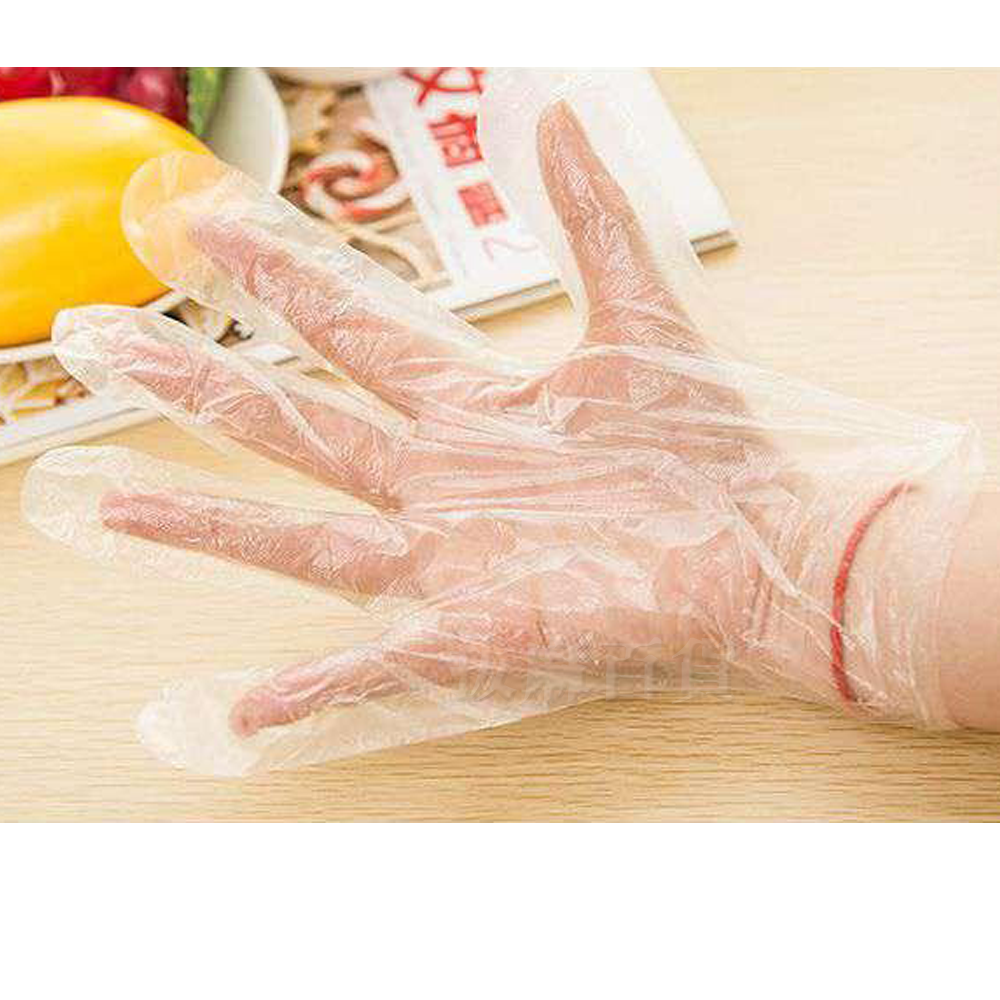 [現貨][台灣出貨]透明 塑膠手套 手扒雞手套 透明手套 一次性 PE 廚房 打掃 均碼-細節圖4