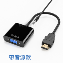 VGA HDMI 轉接頭 螢幕轉接 視訊轉接 轉換器 投影機 遊戲機 電腦轉接頭 1080p 高清-規格圖9