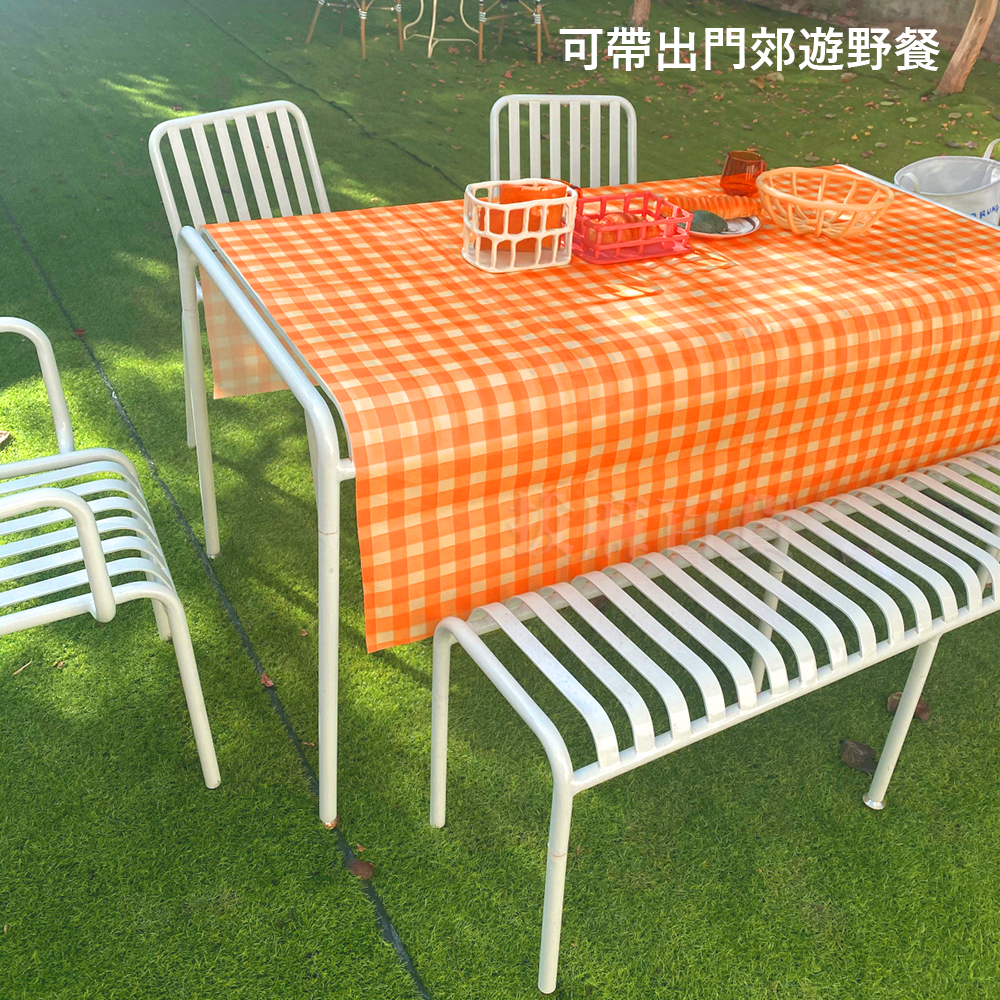 [現貨][台灣出貨]桌巾 桌布 廚房桌巾 短毛絨 布質 布藝 韓風 居家裝飾 餐桌桌巾 桌墊 野餐墊 格子桌巾 長方桌巾-細節圖4