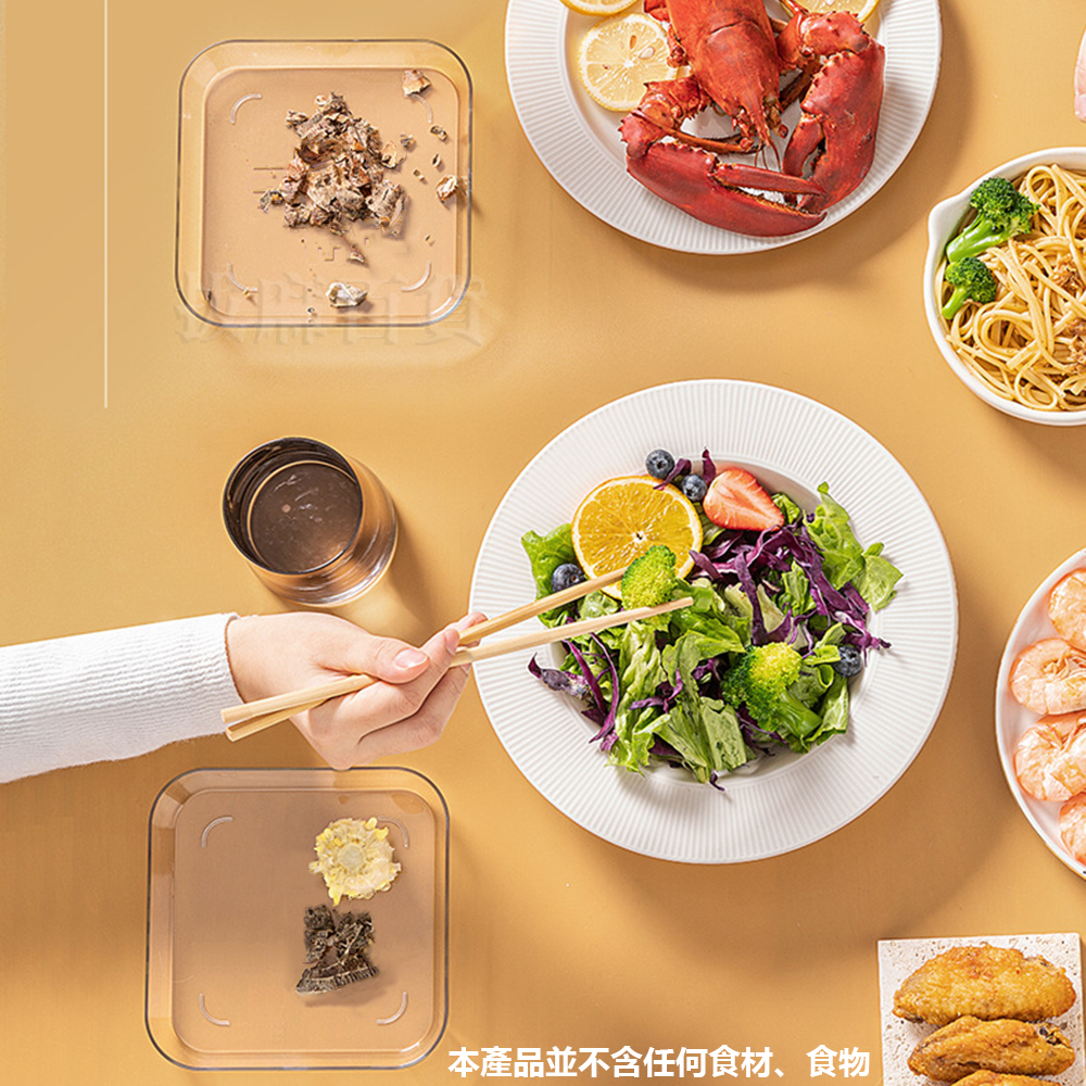 [現貨][台灣出貨]吐骨碟 塑膠碟子 小碟子 小盤子 碟子 盤子 分裝盤 寵物點心盤子 殘渣碟 透明托盤 點心盤 剝殼-細節圖8