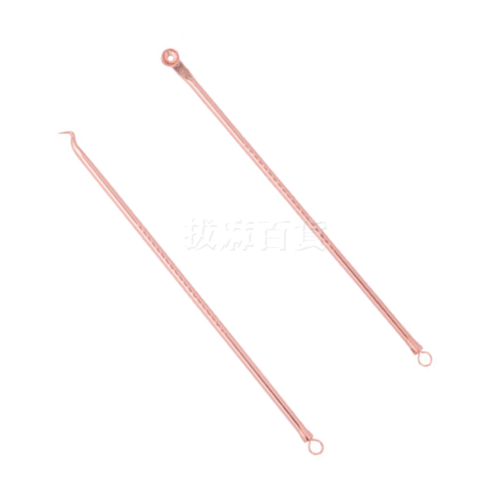 [現貨][台灣出貨]粉刺針 暗瘡針 痘痘 粉刺 黑頭粉刺 去黑頭 去粉刺 套組 玫瑰金 不銹鋼 四件套 附收納盒-細節圖4