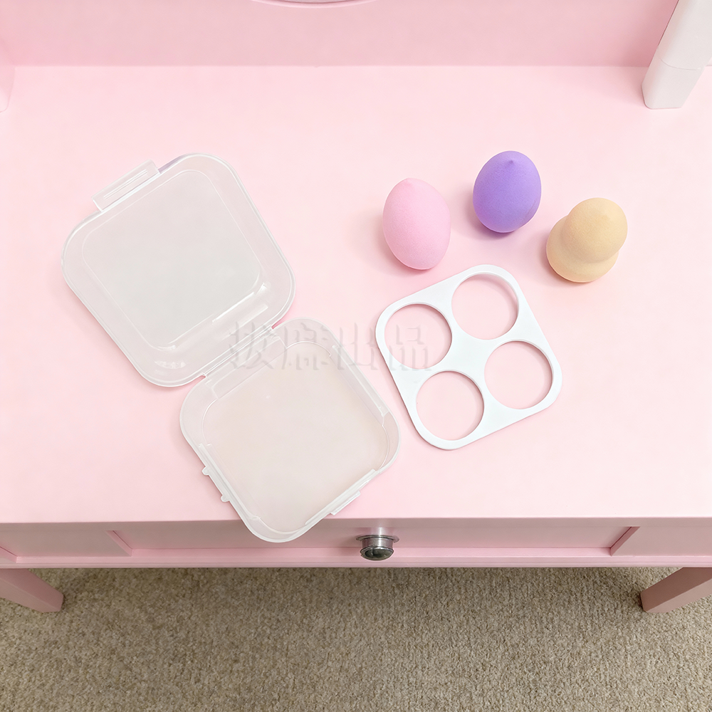 [現貨][台灣出貨]美妝蛋 收納盒 粉撲收納 彩妝蛋 整理盒 化妝 上妝 化妝品 化妝蛋 收納 化妝用品-細節圖7