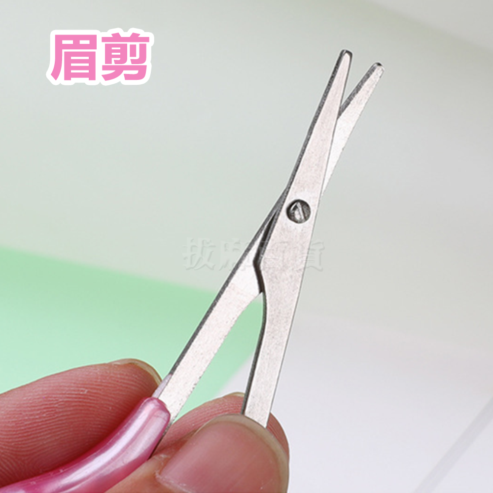 [現貨][台灣出貨]修眉三件套 修眉刀 眉剪 眉梳 眉夾 修眉剪 不銹鋼 美容工具 美妝 斜口眉夾 美妝工具-細節圖4