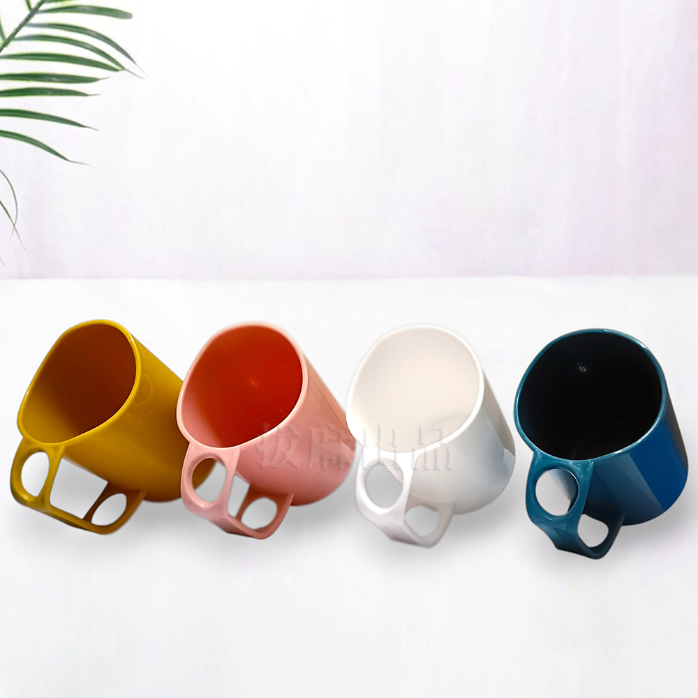 [現貨][台灣出貨]漱口杯 牙刷杯 刷牙杯 小巧 弧口 弧型 塑膠杯 清新素色 輕鬆易握 無異味 耐久耐用 牙刷收納-細節圖7