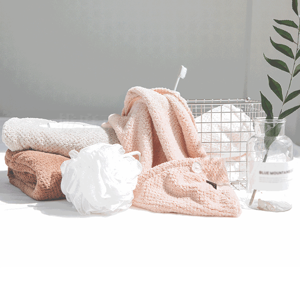 [現貨][台灣出貨]包頭巾 擦髮巾 乾髮巾 擦頭巾 棉柔 柔軟親膚 強力吸水 加厚編織 近零毛絮 聚酯纖維 浴室用品-細節圖8