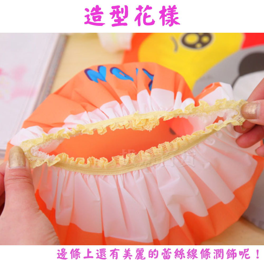 [現貨][台灣出貨]浴帽 包頭帽 洗頭帽 可愛動物 成人 防水 淋浴 沐浴 洗澡 防油煙 浴室 可愛 女生 女士-細節圖3