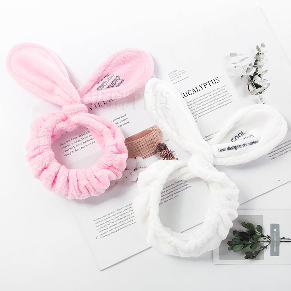 [現貨][台灣出貨]束髮帶 束髮巾 髮帶 兔耳朵髮帶 兔耳朵束髮帶 可愛 法蘭絨 賣萌 化妝 洗臉 運動 舒適-細節圖6