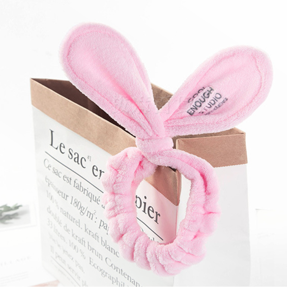 [現貨][台灣出貨]束髮帶 束髮巾 髮帶 兔耳朵髮帶 兔耳朵束髮帶 可愛 法蘭絨 賣萌 化妝 洗臉 運動 舒適-細節圖7