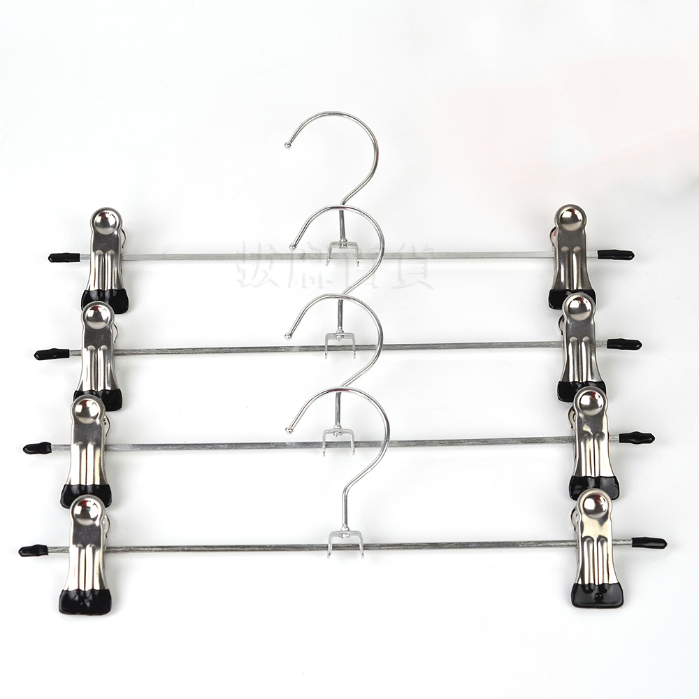 [現貨][台灣出貨]褲夾 褲架 裙架 裙夾 鍍鋅 防滑夾頭 防滑裙夾 衣架-細節圖6