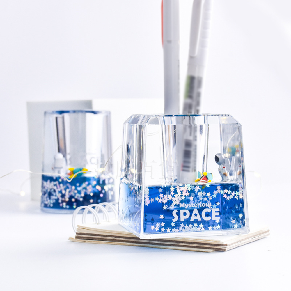 [現貨][台灣出貨]筆筒 造型筆筒 桌上擺飾 創意筆筒 油漏 壓克力 療癒 藝品 禮品 生日禮物 交換禮物 學生 上班族-細節圖7