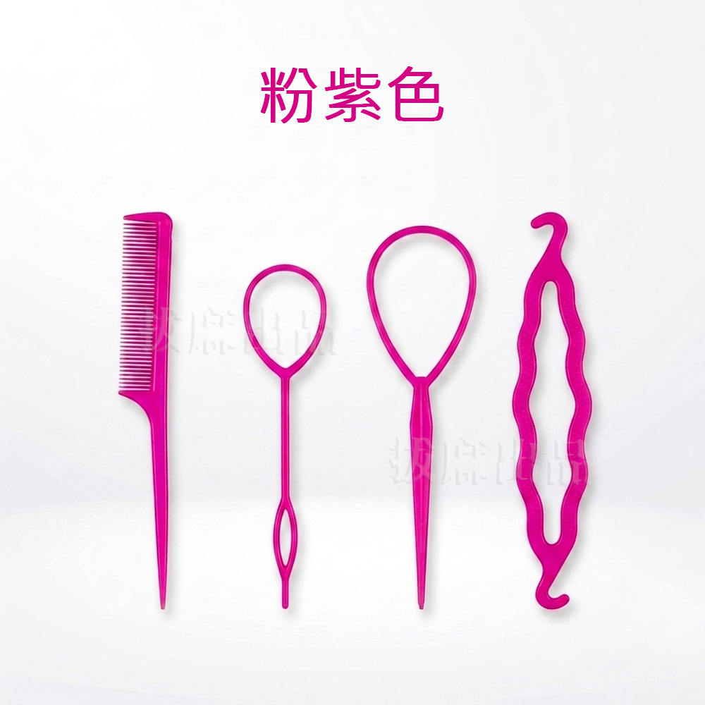 [現貨][台灣出貨]穿髮棒 編髮棒 盤髮器 穿髮針 綁髮器 紮髮器 編髮 梳子 盤髮 妝髮工具-細節圖8