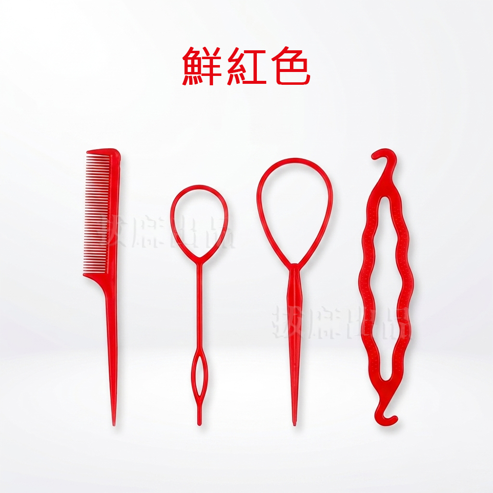 [現貨][台灣出貨]穿髮棒 編髮棒 盤髮器 穿髮針 綁髮器 紮髮器 編髮 梳子 盤髮 妝髮工具-細節圖9