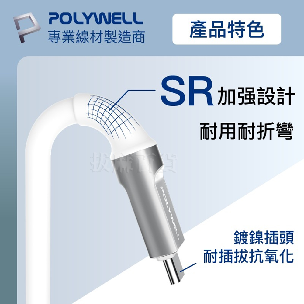 [現貨][台灣出貨]PD 閃充線 快充線 蘋果 支援i8後型號 充電線 傳輸線 閃充 快充 編織 TypeC 寶利威爾-細節圖5