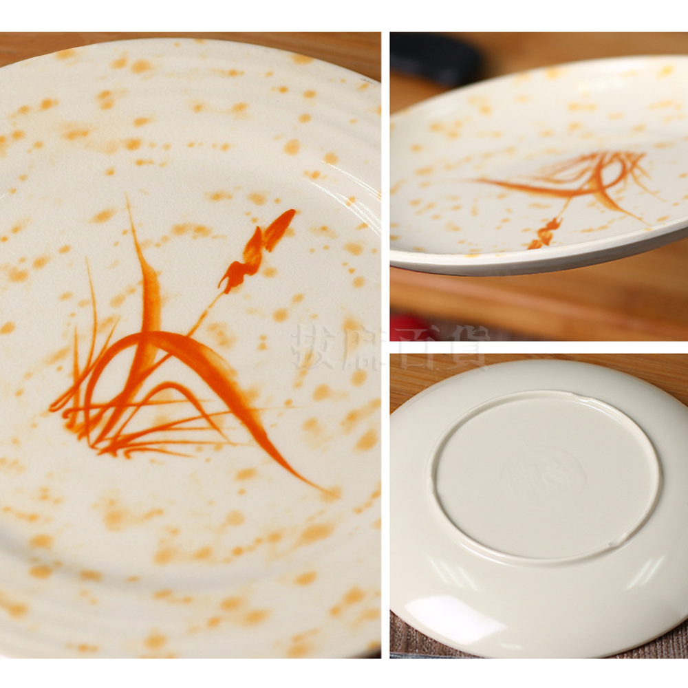 [現貨][台灣出貨]美耐皿 盤 盤子 甜點盤 餐盤 菜盤 日式盤 開店 特色盤 中式盤 耐磨 耐高低溫 廚房 餐廚 餐具-細節圖4