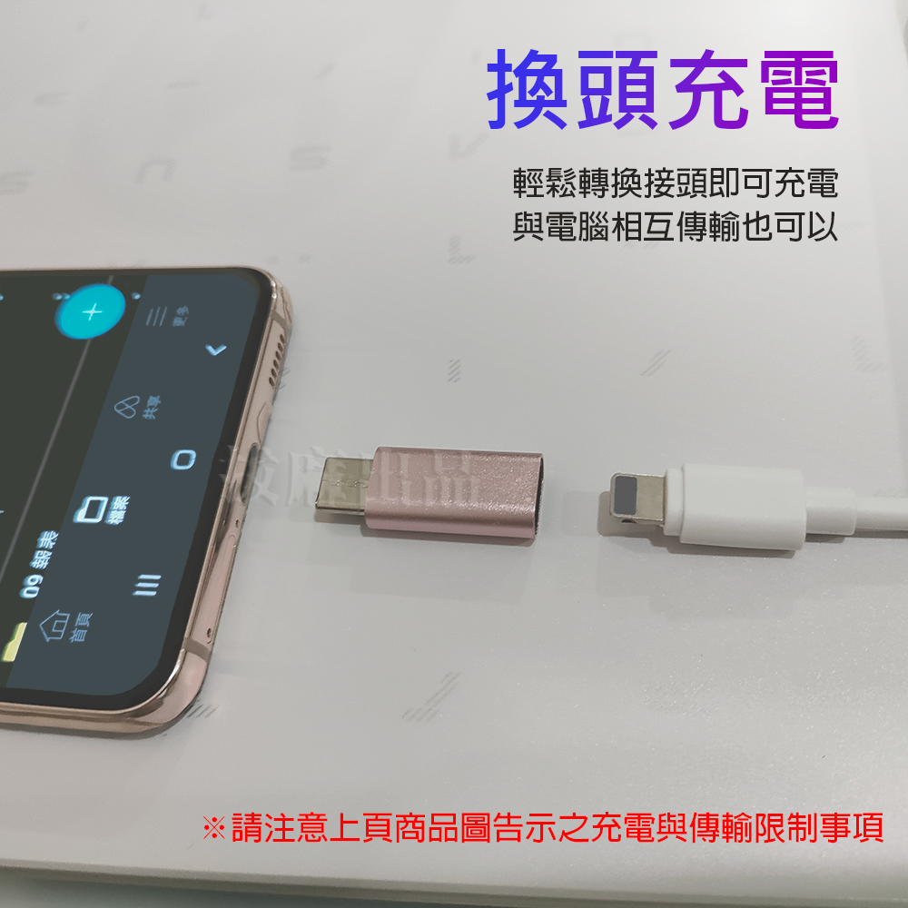 [現貨][台灣出貨]轉接頭 轉換 TypeC Lightning 蘋果 轉換頭 手機轉接電腦 充電轉接 轉接 充電 傳輸-細節圖3