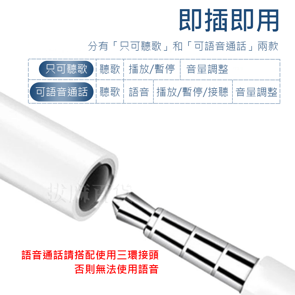 [現貨][台灣出貨]Lightning 蘋果 轉接頭 3.5mm iphone 轉接 耳機轉接頭 線控 接聽 語音 通話-細節圖3