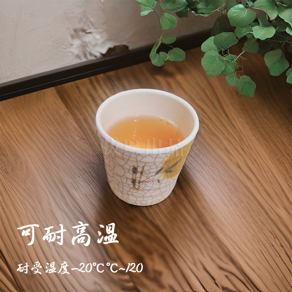 [現貨][台灣出貨]美耐皿 杯 茶杯 水杯 日式 東方 特色餐具 特色杯 仿瓷 耐久 耐磨 安全 耐高低溫 開店 餐具-細節圖2