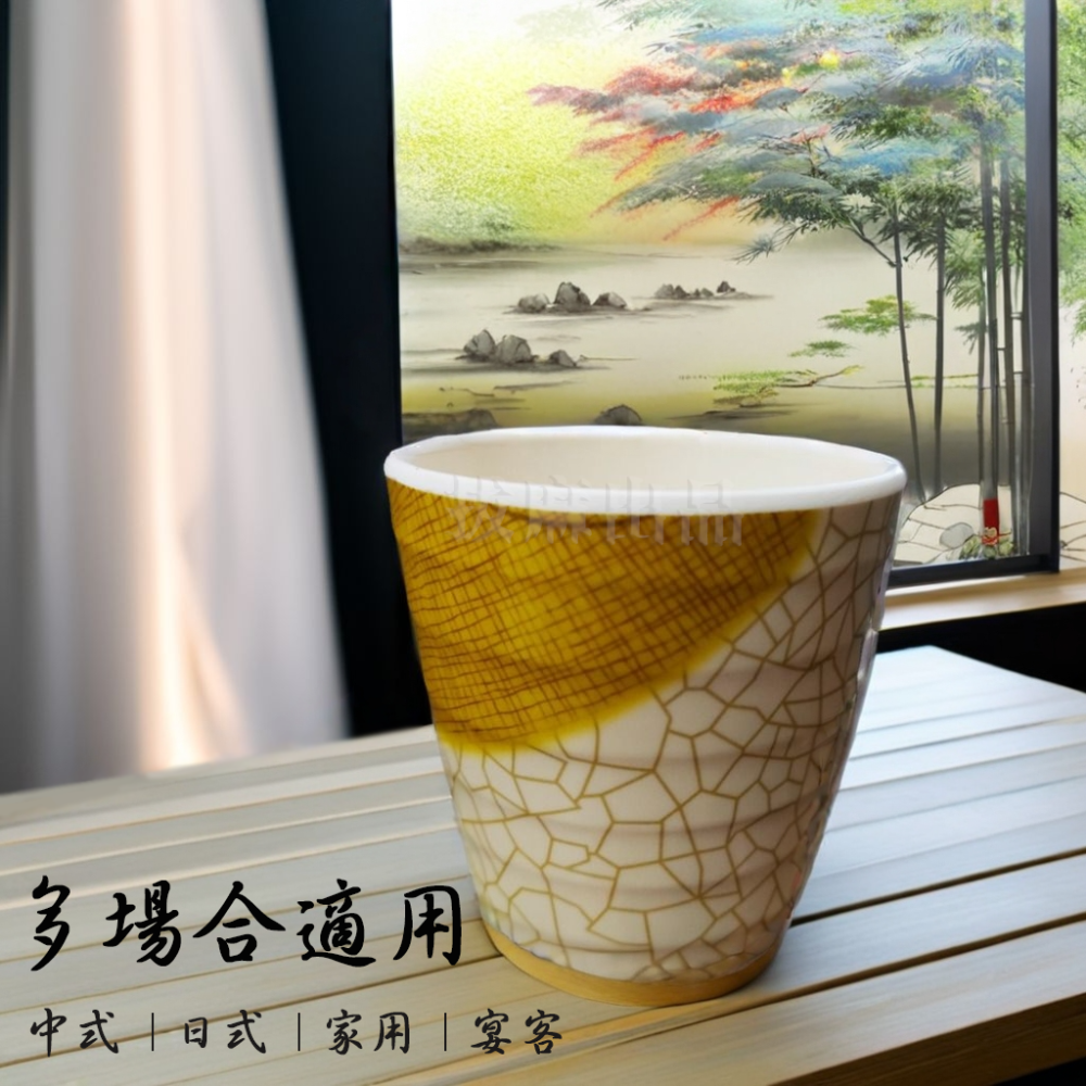 [現貨][台灣出貨]美耐皿 杯 茶杯 水杯 日式 東方 特色餐具 特色杯 仿瓷 耐久 耐磨 安全 耐高低溫 開店 餐具-細節圖3