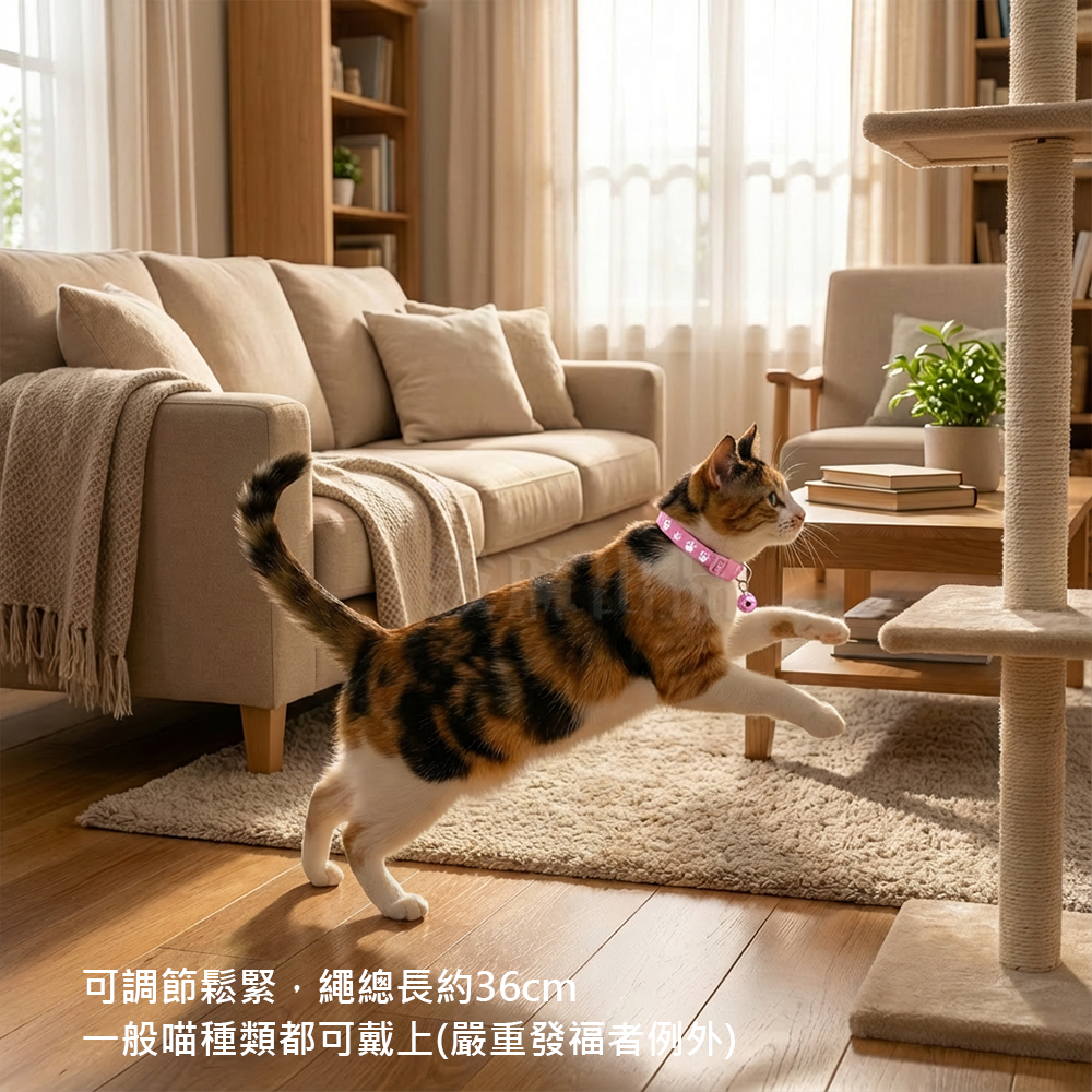 [現貨][台灣出貨]項圈 貓 頸圈 鈴鐺 寵物項圈 尼龍項圈 頸環 防走丟 貓用品 寵物用品 寵物周邊-細節圖5