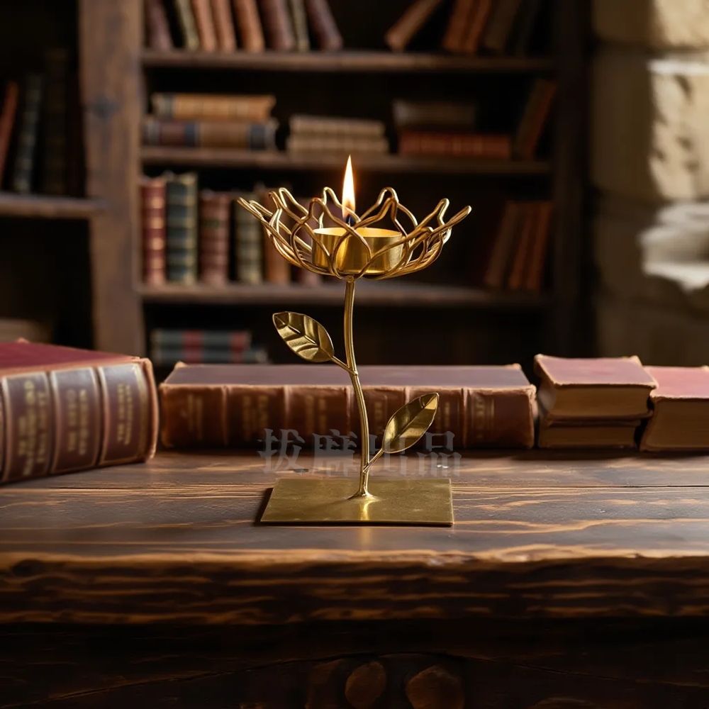 [現貨][台灣出貨]燭台 鐵製燭台 金屬燭台 裝飾品 浪漫燭台 復古燭台 歐式燭台 造型 擺飾 裝飾 禮品 禮物-細節圖8