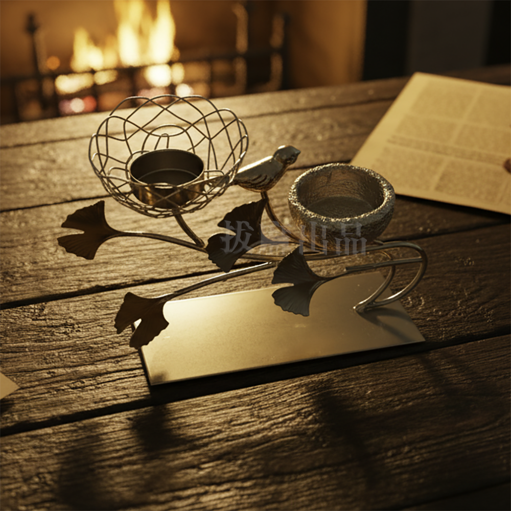 [現貨][台灣出貨]燭台 金屬燭台 鐵製燭台 裝飾品 浪漫燭台 復古燭台 歐式燭台 造型擺飾 裝飾 禮品 禮物 聖誕節-細節圖2