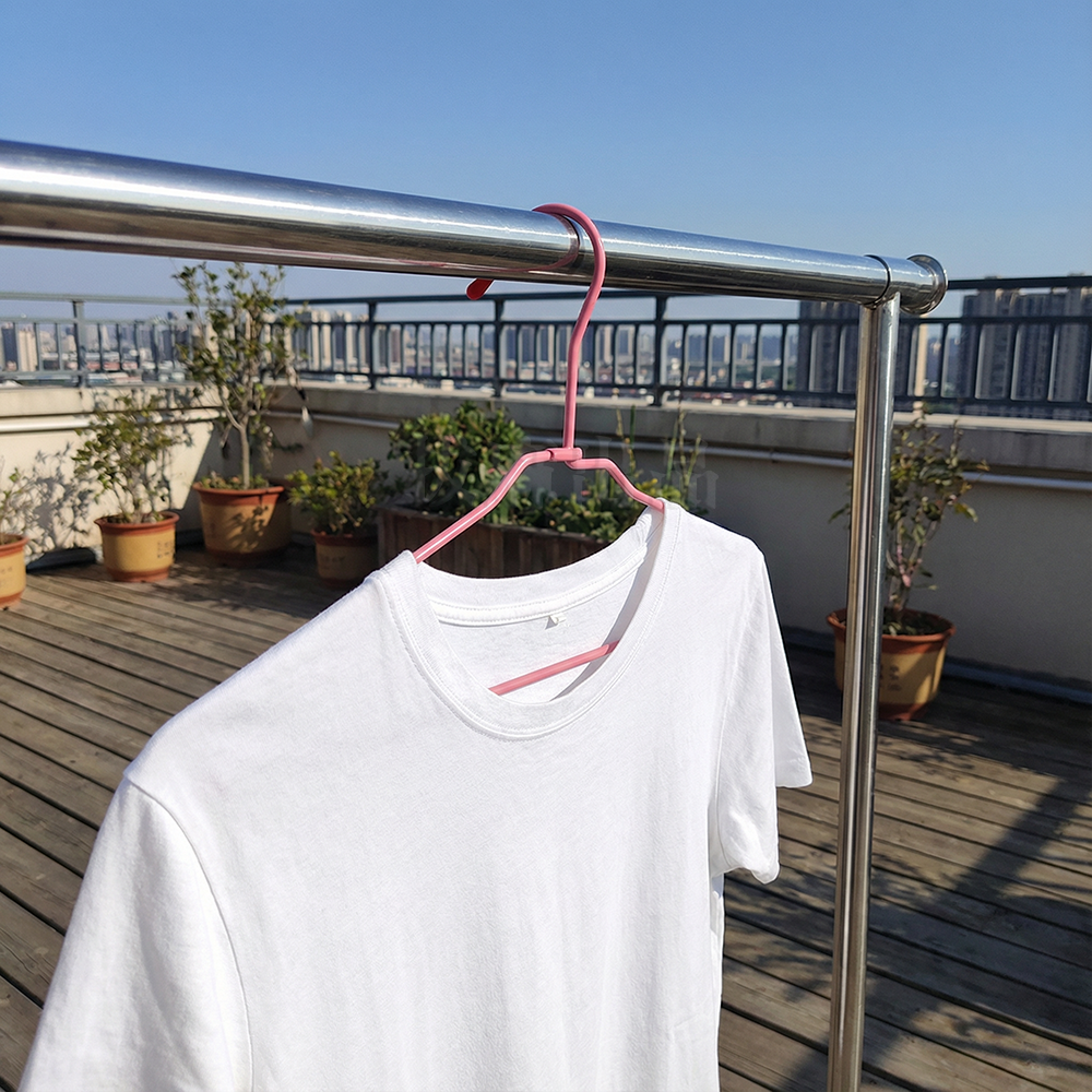 [台灣出貨]衣架 曬衣架 晾衣架 曬衣 晾衣 尖端保護 鐵絲骨幹 加粗結構 皇后衣架 日常用品 台灣製造-細節圖3