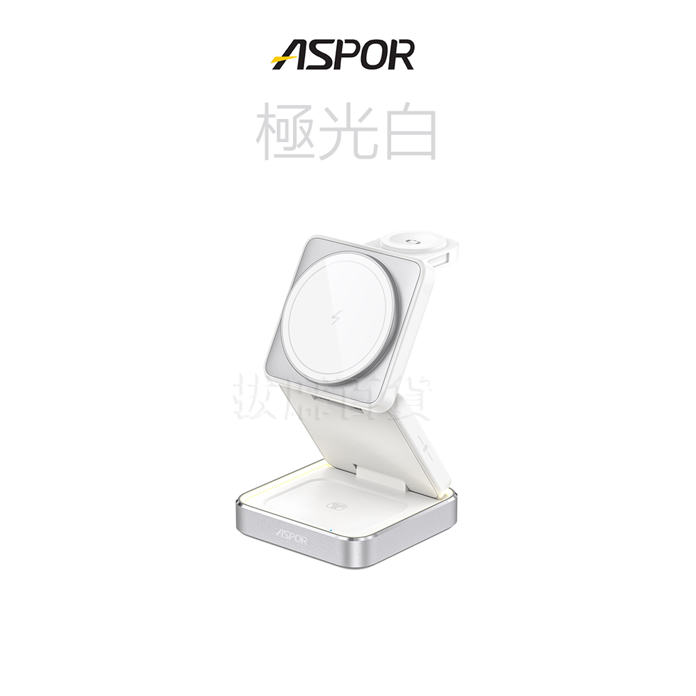 [台灣出貨]折疊 磁吸 無線充電座 MagSafe 15W 快充 充電盤 磁吸充電 無線充 watch 充電座-細節圖10