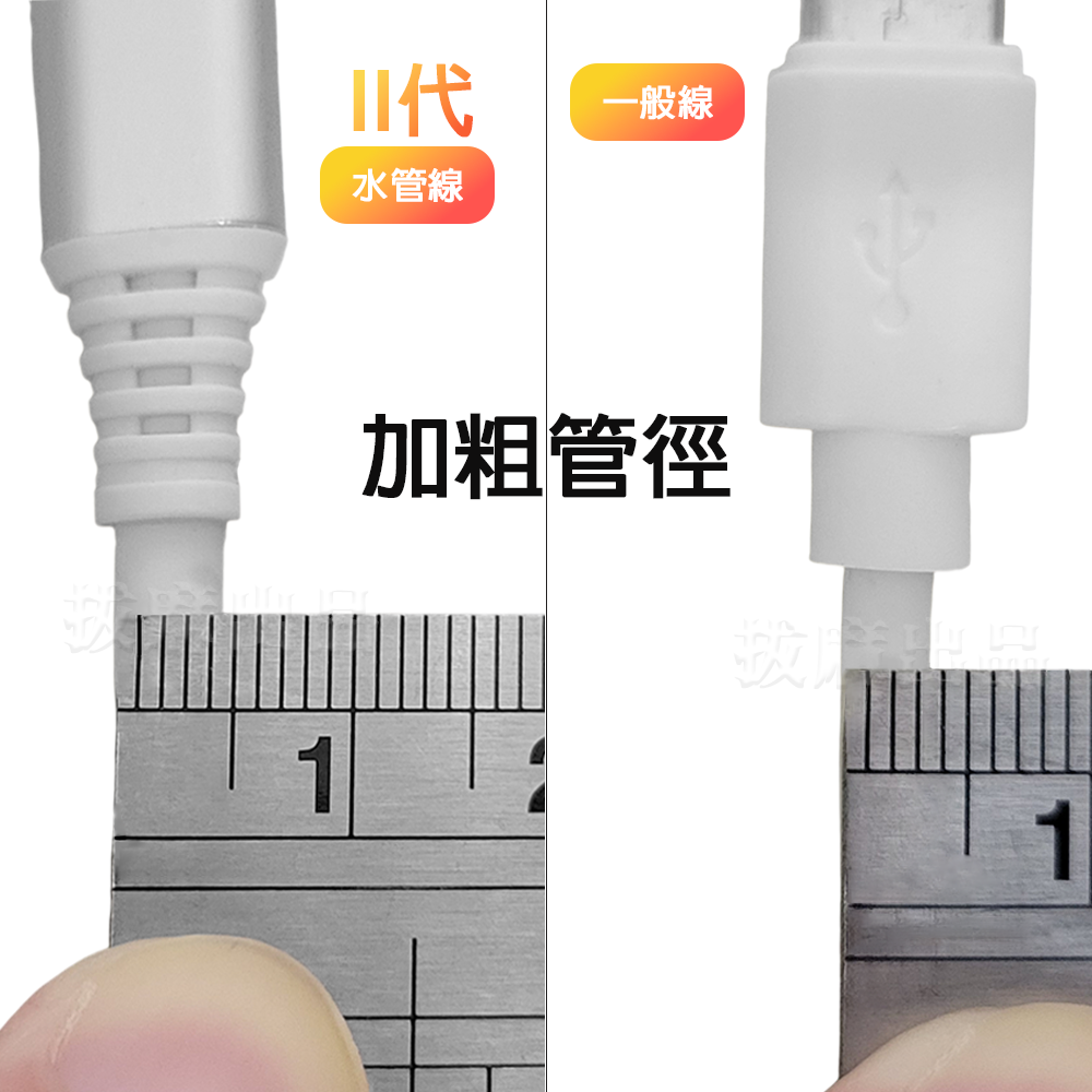[現貨][台灣出貨]充電線 傳輸線 數據線 iphone充電 lightning 蘋果 23W 二代水管線 貝士達 i8-細節圖3