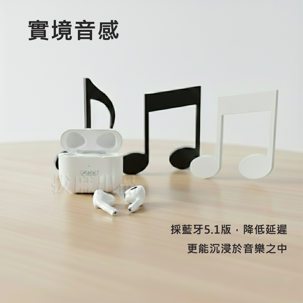 [非現貨][台灣出貨]藍芽耳機 耳機 無線耳機 耳麥 耳塞式耳機 抗噪 真無線 麥克風 超強續航 指紋觸控 劇場音感-細節圖3
