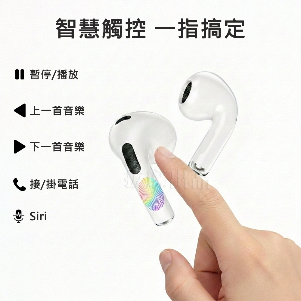 [台灣出貨]藍芽耳機 耳機 無線耳機 耳麥 耳塞式耳機 抗噪 真無線 麥克風 超強續航 指紋觸控 劇場音感-細節圖5