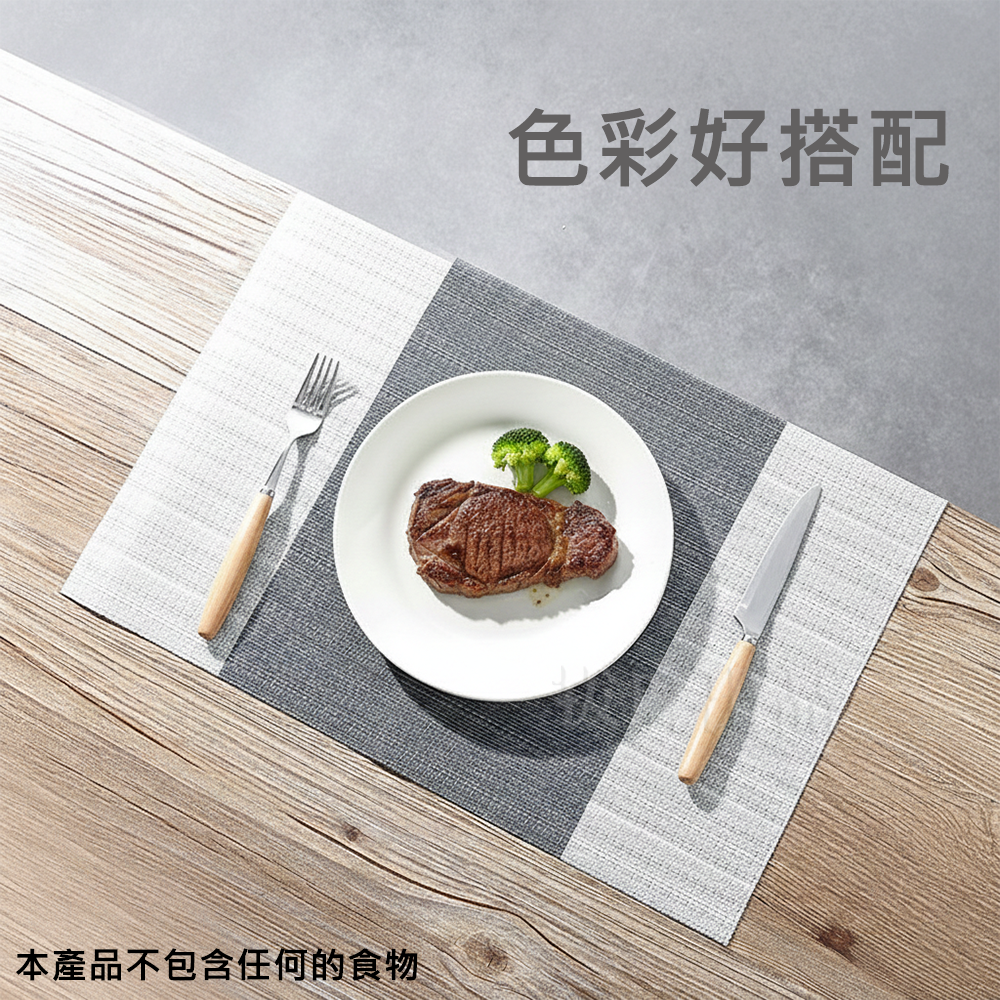[現貨][台灣出貨]餐墊 個人餐墊 防滑餐墊 桌墊 格子餐墊 防滑桌墊 中式 東方 西方 簡約 可水洗 耐熱-細節圖5