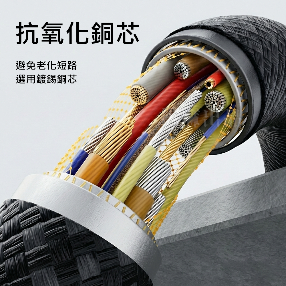 [現貨][台灣出貨]充電線 快充線 6A  66W 一拖三 快充 閃充 TypeC microUSB lightning-細節圖6