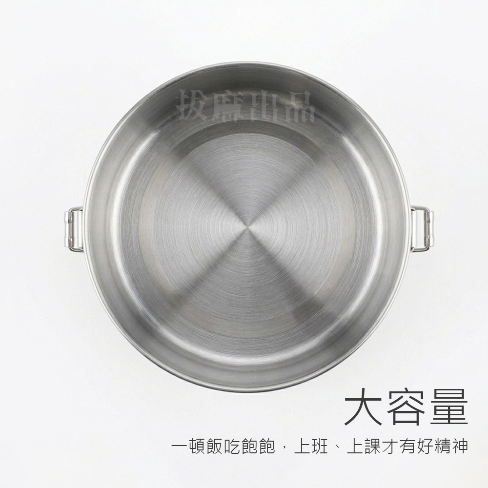[台灣出貨]不鏽鋼 便當盒 304 台灣製造 MIT 不銹鋼 圓形便當盒 深便當盒 雙扣 雙層 飯盒 餐盒 保鮮盒-細節圖4