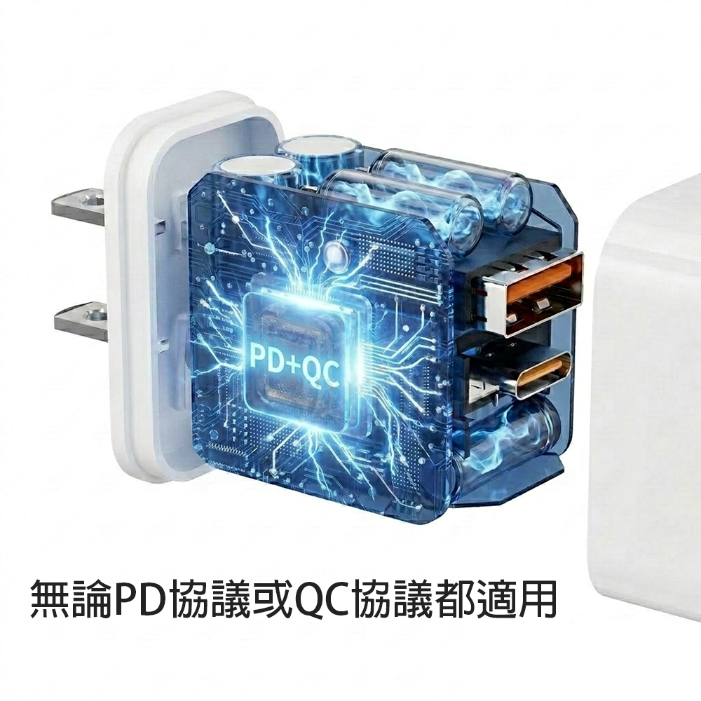 [現貨][台灣出貨]快充頭 45W PD QC 充電頭 充電器 閃充頭 閃充 快充 充電 遊戲機 PPS HANG-細節圖3