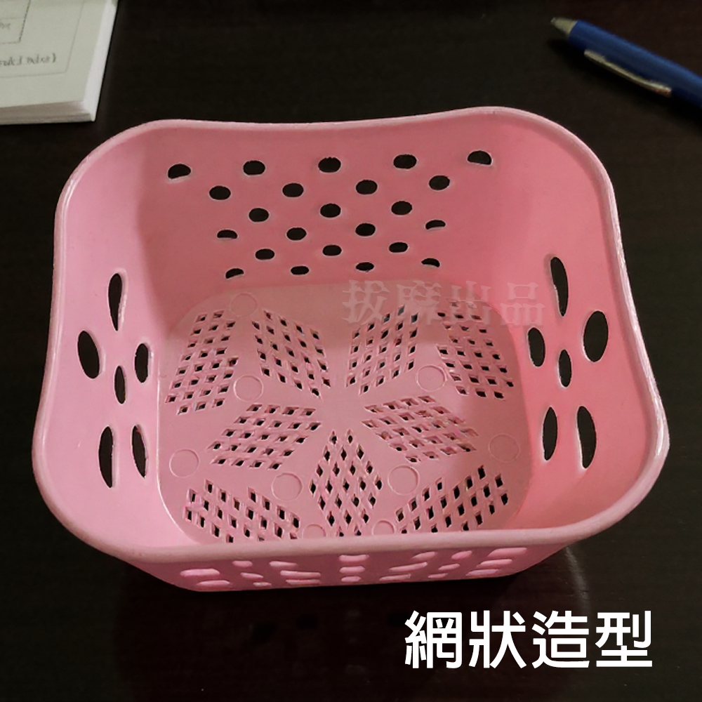 [現貨][台灣出貨]收納籃 桌上收納 塑膠收納籃 辦公桌 書桌 整理籃 垃圾籃 廢紙籃 廢紙收納 清理桌面 極簡 收納-細節圖4