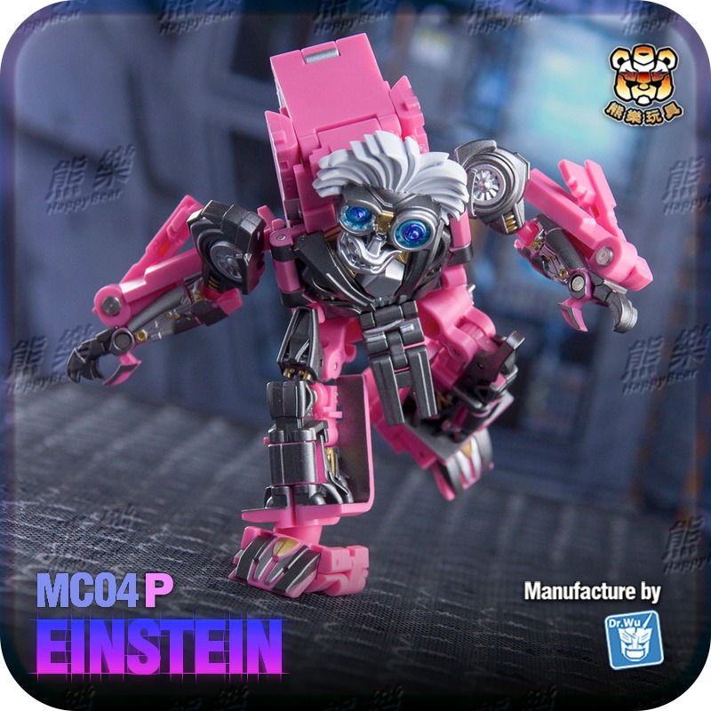 🐻熊樂🐻現貨🍀吳醫生獨家簽名款 全球限量 吳醫生 MC-04P 愛因斯坦 粉色 小怪獸好兄弟變形金剛-細節圖4