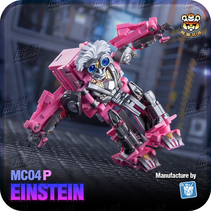 🐻熊樂🐻現貨🍀吳醫生獨家簽名款 全球限量 吳醫生 MC-04P 愛因斯坦 粉色 小怪獸好兄弟變形金剛-細節圖5